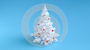 Merry Christmas white Christmas tree