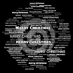 merry christmas word cloud. word cloud use for banner, painting, motivation, web-page, website background, t-shirt & shirt
