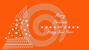 Merry christmas banner for holidays photo