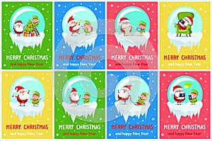 Merry Chritsmas Great Pleasure Vector Illustration