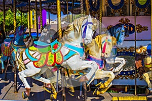 Merry Go Round Horses On Carousel