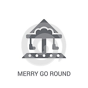 Merry go round icon. Trendy Merry go round logo concept on white