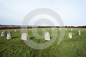 The Merry Maidens Stone Circle in Cornwall