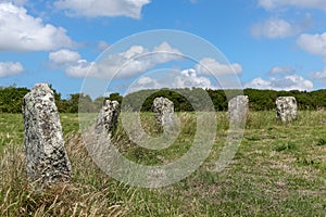 Merry Maidens stone circle, historic site, Cornwall