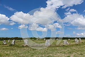 Merry Maidens stone circle, historic site, Cornwall