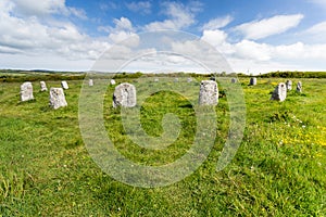 The merry maidens in the west of cornwall england uk