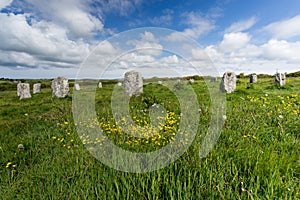 The merry maidens in the west of cornwall england uk