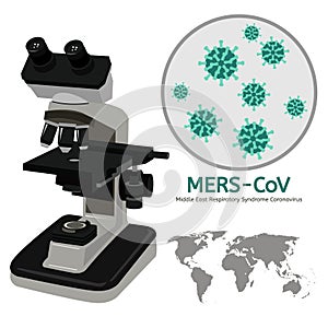 Mers-Cov Middle East Respiratory Syndrome Coronavirus Info graph photo