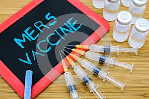 MERS-Cov Vaccination concept photo