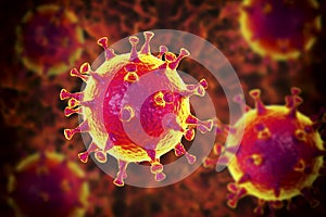 MERS virus, Meadle-East Respiratory Syndrome coronovirus photo