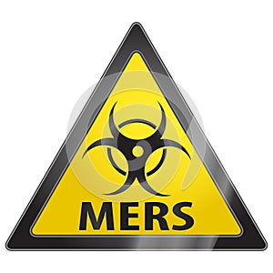 MERS virus warning sign