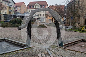 Two Worlds Fountain in Merseburg