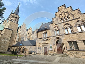 Merseburg Schloss (Castle) - GermanyThe castle has been rebuilt many times since then.The ancient Gothic walls. photo