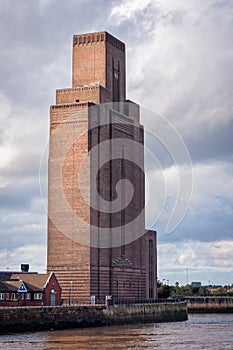 Mersey Tunnel Ventilation Tower in Birkenhead, England photo