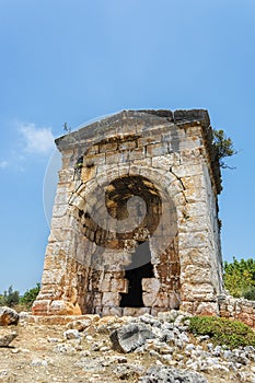 Mersin/turkey/kanli divane. ancient Roma period, the mausoleum