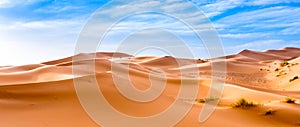Merzouga in the Sahara Desert in Morocco photo