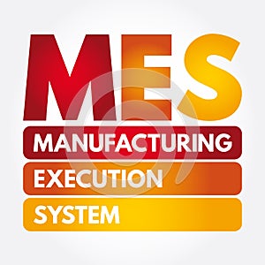 MES - Manufacturing Execution System acronym