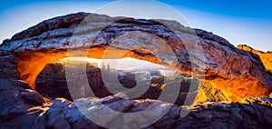 Mesa arch,Canyonland National park  when sunrise,Moab,Utah,usa photo