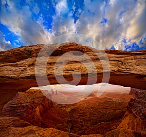 Mesa Arch in Canyonlands National Park Utah USA