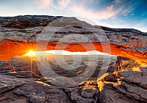 Mesa Arch at sunrise