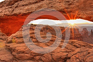 Mesa Arch Sunrise Flare