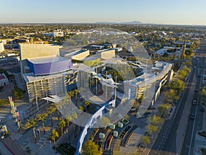 Mesa city center aerial view, Arizona, USA