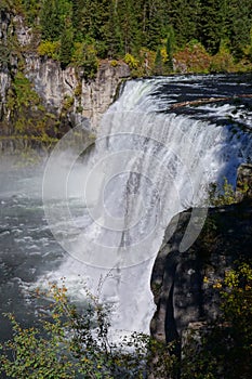 Mesa Falls on Henry`s Fork - Idaho