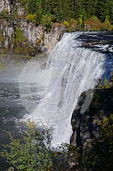 Mesa Falls on Henry`s Fork - Idaho