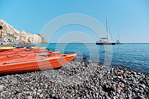 Mesa Pigadia beach, Akrotiri, Santorini, Greece