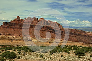 Mesa rock formations Utah