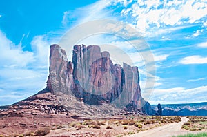 Mesas and buttes in Monument Valley, Arizona, Utah