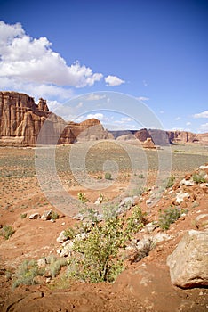 Mesas in the desert photo