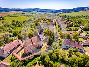 Mesendorf Saxon Fortified Church near Brasov, Transylvania, Romania