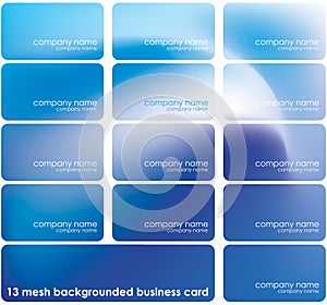 Mesh background business card