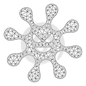 Bacteria Vector Mesh Network Model