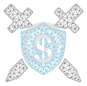 Bank Guard Vector Mesh Network Model