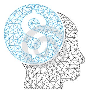 Banker Vector Mesh Wire Frame Model