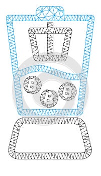 Bitcoin Blender Vector Mesh Carcass Model photo