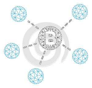 Bitcoin Net Structure Vector Mesh Network Model