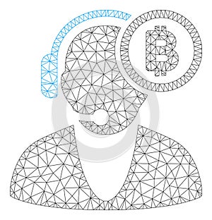 Bitcoin Operator Vector Mesh 2D Model