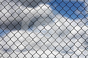 Mesh fence abstract background