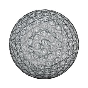 Mesh of golfball