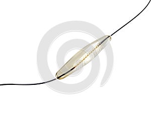 mesh metal nitinol self-expandable stent 3D rendering for endovascular surgery isolated on white background. Clipping path