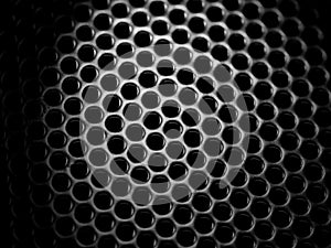 Mesh metal structure background.