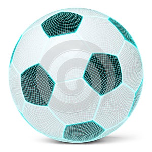 Mesh of soccerball