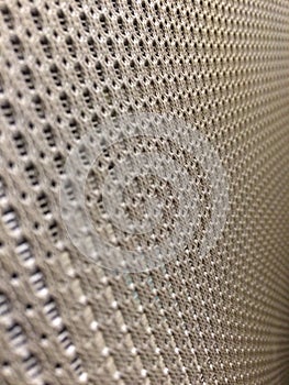 The mesh is stretched so taut