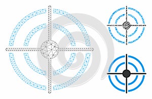 Target Vector Mesh Network Model and Triangle Mosaic Icon
