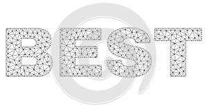 Polygonal Network BEST Text Caption