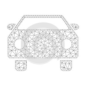 Mesh Vector Car Icon