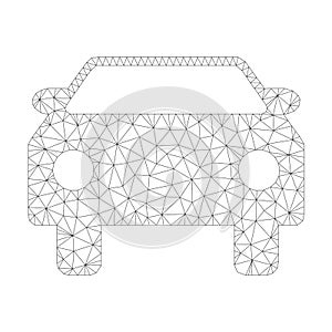 Mesh Vector Car Icon